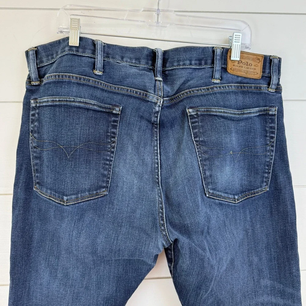 POLO Ralph Lauren THE VARICK Slim Straight Jeans Dark Wash Indigo MEN‎ 38x30